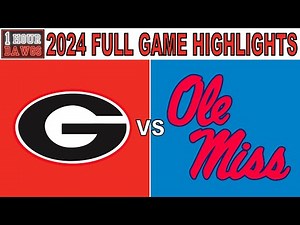 Georgia vs Ole Miss 2024 | Full Game Highlights Every Play | College Football Week 11 | 1 Hour Dawgs
