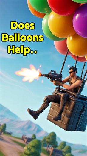 Balloon Floating & Shooting in Fortnite #shorts #fortnite