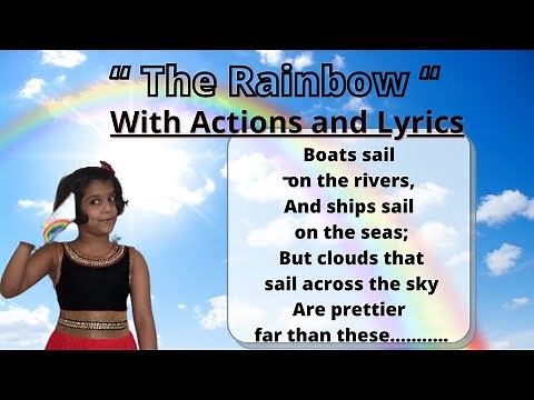 The Rainbow - English Poem | Actions and Lyrics | Online Poem Recitation Competition