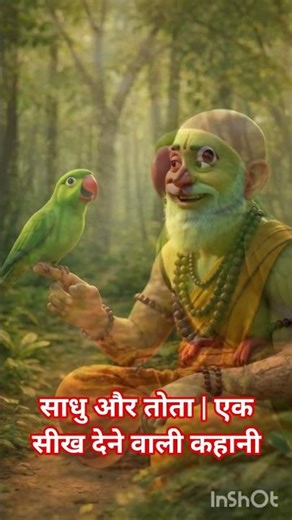 साधु और तोता | एक सीख देने वाली कहानी #sadhu #youtubeshorts #ytshorts #funny #moralstories