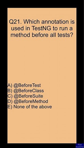 Selenium Interview MCQ Question [#21] | QA Automation Testing | Selenium WebDriver