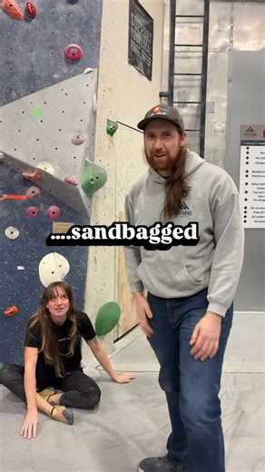 FirstHand Climbing on Instagram: "Okay okay we admit it… it MIGHT be sandbagged!"