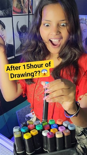 Drawing But I can use only one colour??😱 #shorts #viral #trending #btsarmy #btsv #ytshorts #art