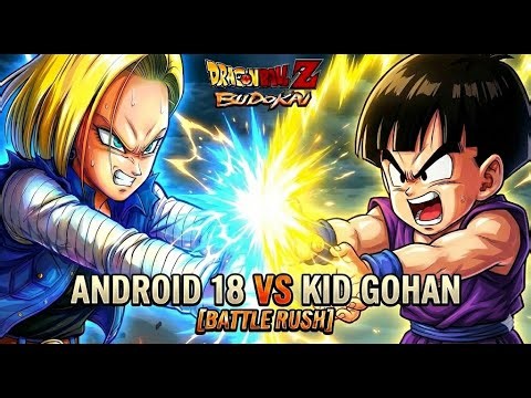 Android 18 vs Kid Gohan [Battle Rush] - Dragon Ball Z: Budokai Gameplay