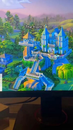 the back of my sims houses vs the front ✨#thesims | daniellebuilds
