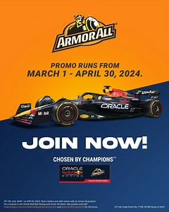 Be one of TEN (10) lucky winners of exclusive Oracle Red Bull Racing and Armor All merch plus so much more! 🏎️🏆 Simply post a photo of your car looking incredible thanks to #ArmorAll and letting us know how Armor All makes you feel like an Oracle Red Bull Racing champion. Follow the instructions below properly and get a chance to enjoy a variety of awesome prizes that can help you #EverydayProofYourCar! PROMO MECHANICS 1. Like and follow the Armor All FB page. 2. Post a before and after photo 