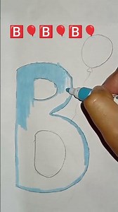 l🎨 Coloring Letter B | Satisfying Drawing #LetterB #BLetter #Alphabet #Coloring #ColoringVideo