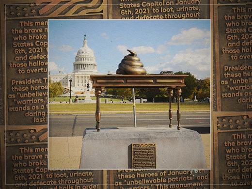 Where did the poop statue in Washington DC come from?