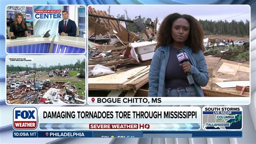 Mississippi community hit by a violent tornado leaving devastation in its path