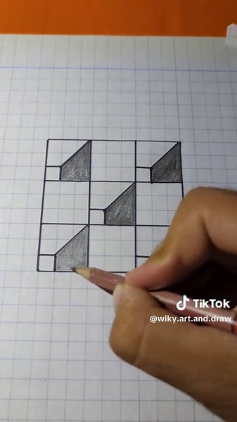 easy 3D D drawing | gambar 3d mudah