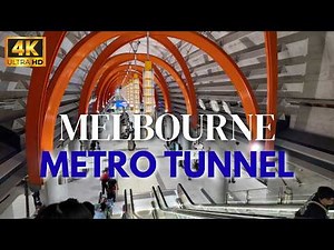 Melbourne Metro Tunnel Station - State Library Station Walkthrough 4K