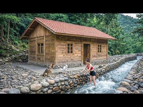 TIMELAPSE - I Built a Canal in 30 Days with River Pebbles and Here's What Happened