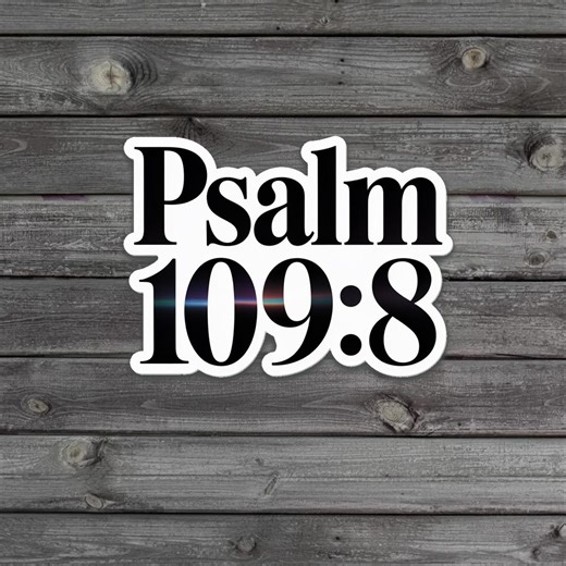 Psalm 109:8 Sticker/car Magnet, Subtle Anti Trump FDT Decal, Liberal Christian Political Sticker, Resist the Oligarchy Protest Gift - Etsy