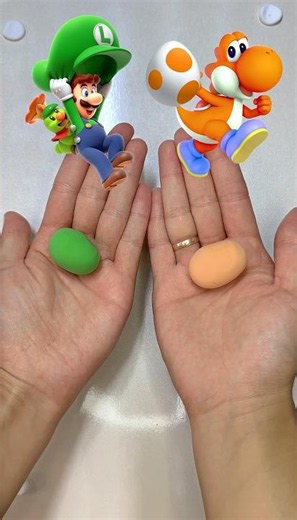 🟢 Green Luigi vs 🟠 Orange Yoshi Color Mixing Challenge! 🌈 Who Wins?
