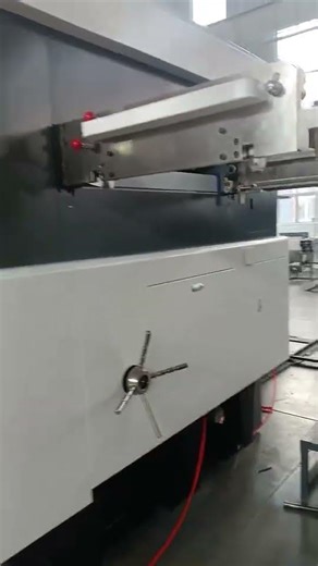 Semi automatic die cutting and creasing machine.