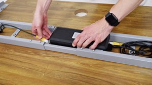 Progressive Desk Standing Desk 48x30. Electric Adjustable Height Stand up Desk. One Piece top, Black Frame