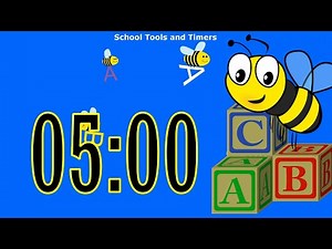 5 Minute Countdown Timer - School Spelling Bee 🐝 Alphabet 🅰️🅱️