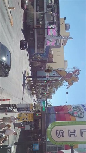 the start of the bus ride to the strip in Vegas