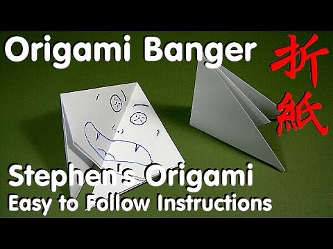 How To Fold - Origami Banger - Easy step by step instructions