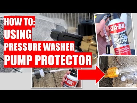 HOW TO: Using Pressure Washer PUMP PROTECTOR - Super Easy!