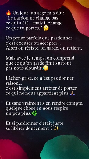 💪🏼 La force du Pardon #generosite #pardon #conscience #paixinterieure #gratitude