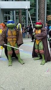 The Turtles Strike Back! Jedi Ninja Turtles at Star Wars Celebration! | Mega Mike
