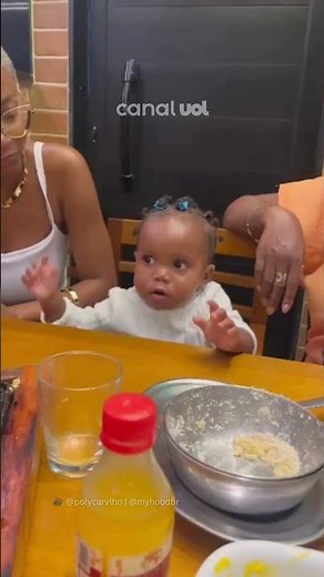 One-year-old baby goes viral with 'mocking look' after being scolded.