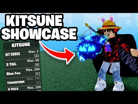 The NEW Kitsune Fruit Showcase (BLOX FRUITS UPDATE 21)