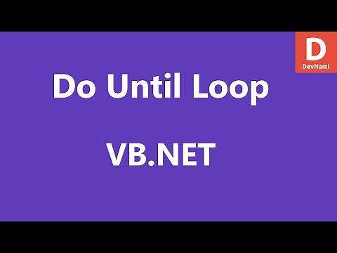VB.Net Do Until Loop