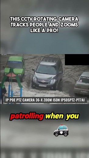 This CCTV Rotating Camera Tracks People and Zooms Like a Pro!