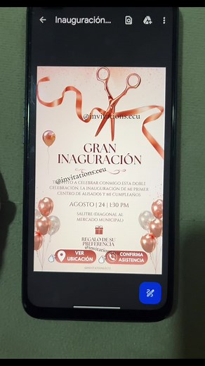 Plantillas de Invitación para Inauguración Creativas
