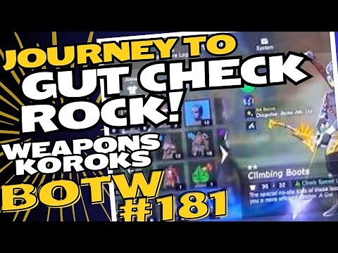 BotW181 Finding Gut Check Rock Made Easy - Black Hinox, Koroks, Royal Weapons
