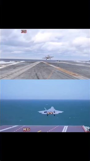 "Stealth Showdown: F-35 vs J-35 Carrier Operations"