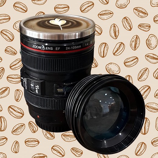 Camera Lens Realistic Mug | Coffee Cup | Photographer Gift | Photography Tumbler | Camera Lens Thermos | Photography Lover | Travel Tea Mug - Etsy