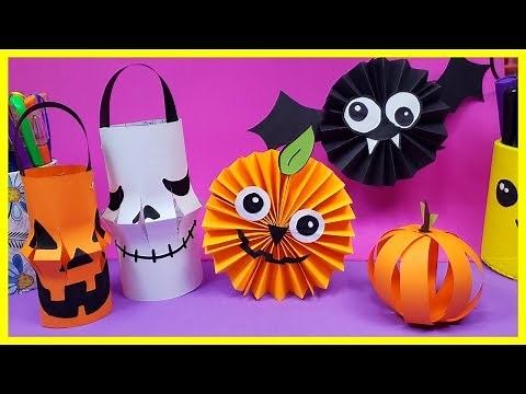 MANUALIDADES DE PAPEL PARA HALLOWEEN - ✂️ Crafty DIY Reciclaje 🎃 Halloween Craft