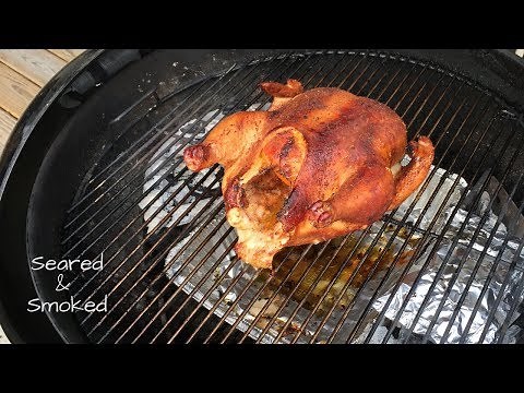 Smoking a Whole Chicken on a Weber Kettle