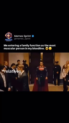 Memes Sprint on Instagram: "Me entering a family function as the most muscular person in my bloodline. 😎😏 Your feed deserves a memes sprint . . . . . . . . . . . . . . . . . . . . . . . Swipe through for your daily dose of meme and humor! 😃✨ . . . . . . . . . . . . . . . . . . . . . . . Drop a ❤️ if you’re here for the fun! . . . . . . . . . . . . . . . . . . . . . . . #memessprint #meme #sarcasm #joke #savage relatable humor memesdaily funnymemes funnyaf love comedy lol trending viral instag