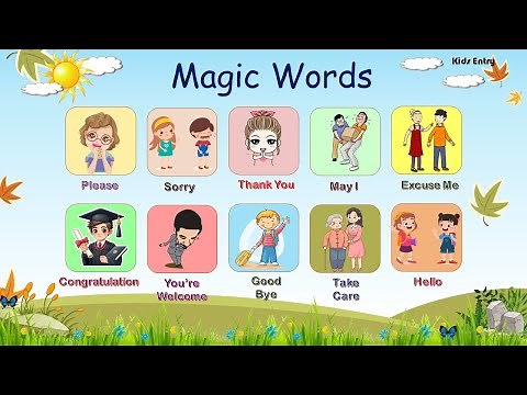 Magic Words | Good Manners | 10 Magic words for kids - Kids Entry