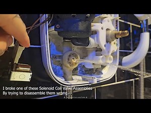 How to FIX Triton Power Shower LEAKING NOT CLOSING Solenoid Coil Valve Assembly UNCLOGGING UNJAMMING