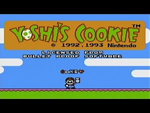 Yoshi's Cookie (Nintendo, 1993) - NES Gameplay
