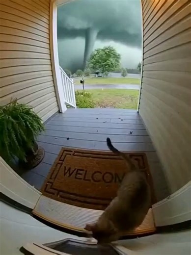 Cat Rescued from Tornado: A Close Call!