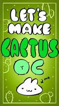 Make a Cute Cactus OC 🌵 #oc #art