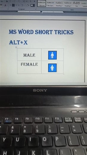 Male and female computer short tricks and tips for Ms Word #shortstricks #magicalshort #computer