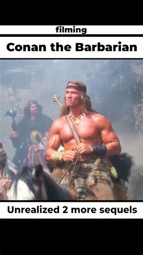 Filming Conan the Barbarian. Unrealized 2 more sequels