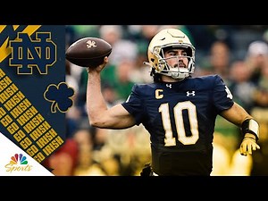 Sam Hartman highlights from Notre Dame's win vs. Pittsburgh | NBC Sports