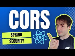 Solve the CORS error with Spring Security and a React frontend.