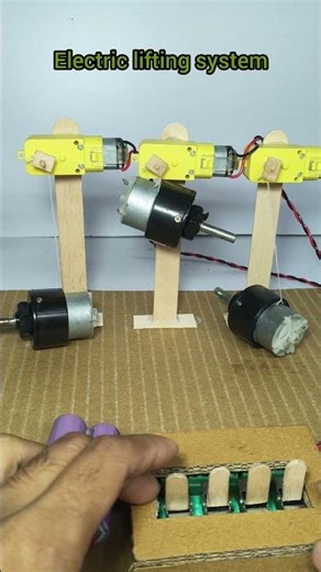 Small electric Lifting system #scienceproject #experiment #machine