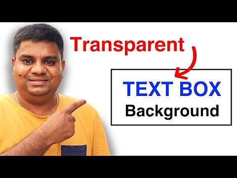 How to Make Text Box Background Transparent in Word Document