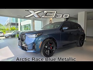 NEW ARRIVAL! 2025 BMW X3 30 xDrive Arctic Race Blue Metallic on Black #bmw #x3 #g45