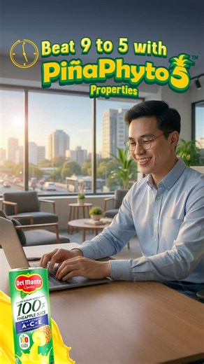 Help get all-day immunity protection at work with Del Monte 100% Pineapple Juice ACE, with proper diet and exercise! 🍍 Every sip is packed with PiñaPhyto5 Properties and vitamins A,C,E that helps support immunity daily, with proper diet and exercise. Bring out your Super You from the moment you time-in until you time-out! 💪 ASC Reference Code: D0204P013026D | Del Monte Juices